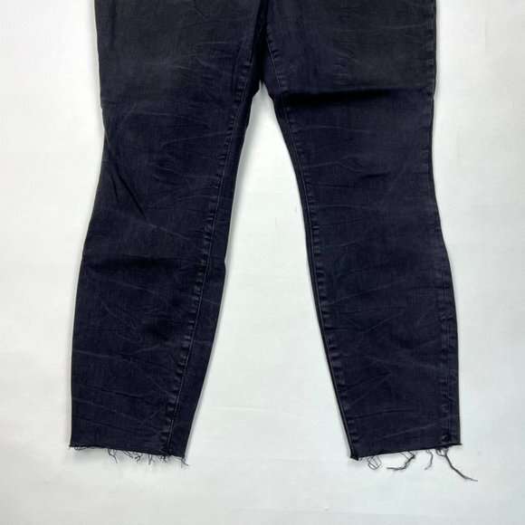 Good American Good Waist Crop Raw Edge Jeans Women 18 Stretch Cotton High Rise - Picture 4 of 14